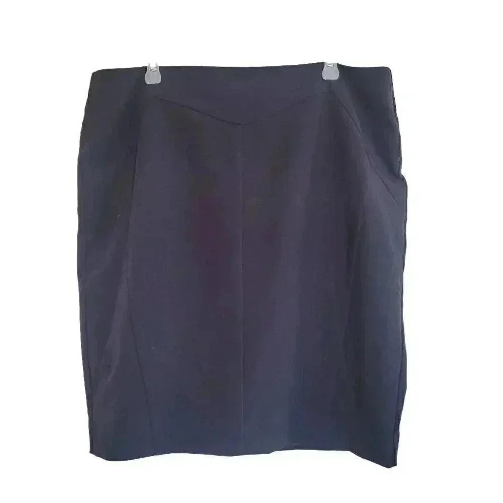 Worthington Women's Navy Blue Poly/Rayon/Spandex Pencil Skirt